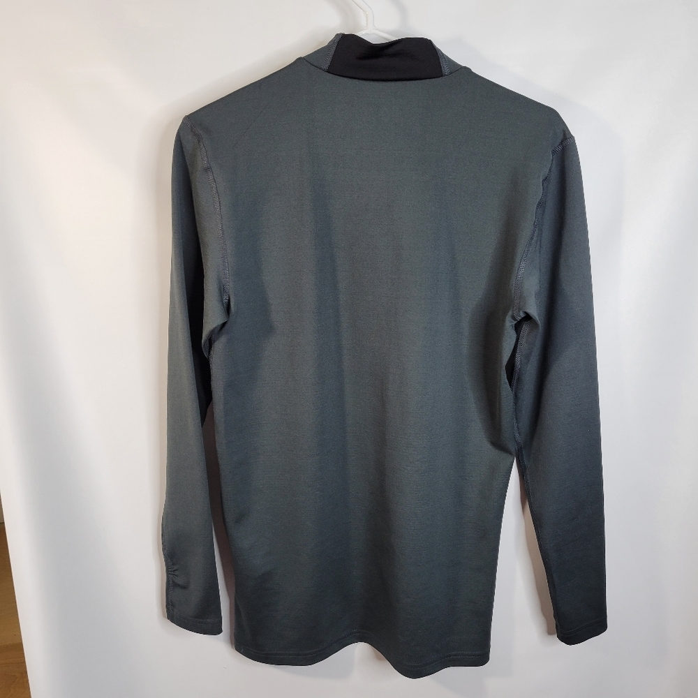 Mens Russel Dri-Power 360 Charcoal Long sleeve Top Size Small (34-36) Mock TN - Picture 3 of 9